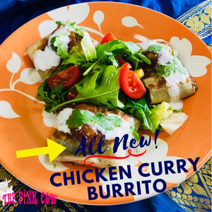 4 Pack Pink Cow Original Chicken Curry Burritos  4パック入り チキンカレー ブリトー